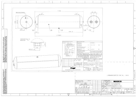 Zbiornik powietrza Wabco 950 760 002 0